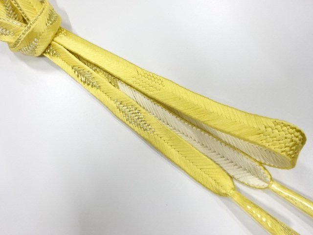 JAPANESE KIMONO / UNUSED HAND-TIED OBIJIME